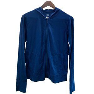 Navy Blue Athletic Lightweight Hoodie Uniqlo Women’s Medium